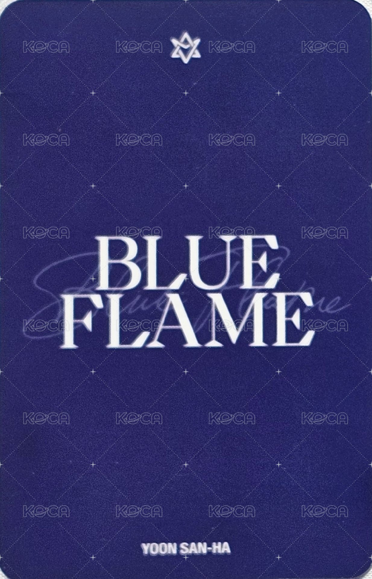 藍火 打歌卡  背面