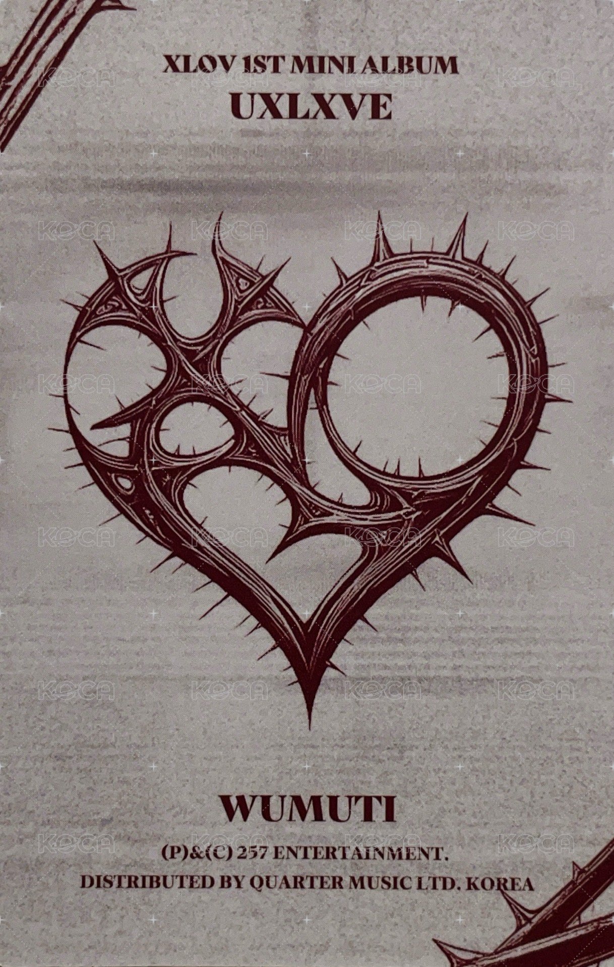 UXLXVE N ver. 專輯卡  背面