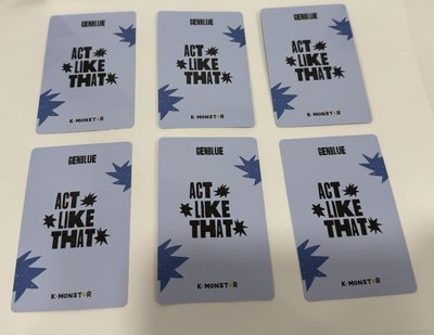 ACT LIKE THAT km 2.0 線下 簽售卡 心茗 ver.