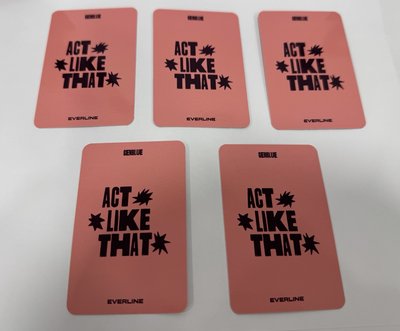 ACT LIKE THAT el 6.0 線上 簽售卡  ver.