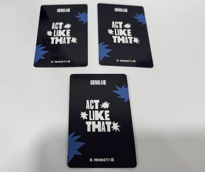 ACT LIKE THAT km 1.0 線下 簽售卡 