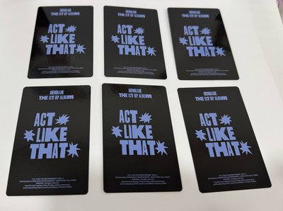 ACT LIKE THAT 專輯卡 PB  ver.