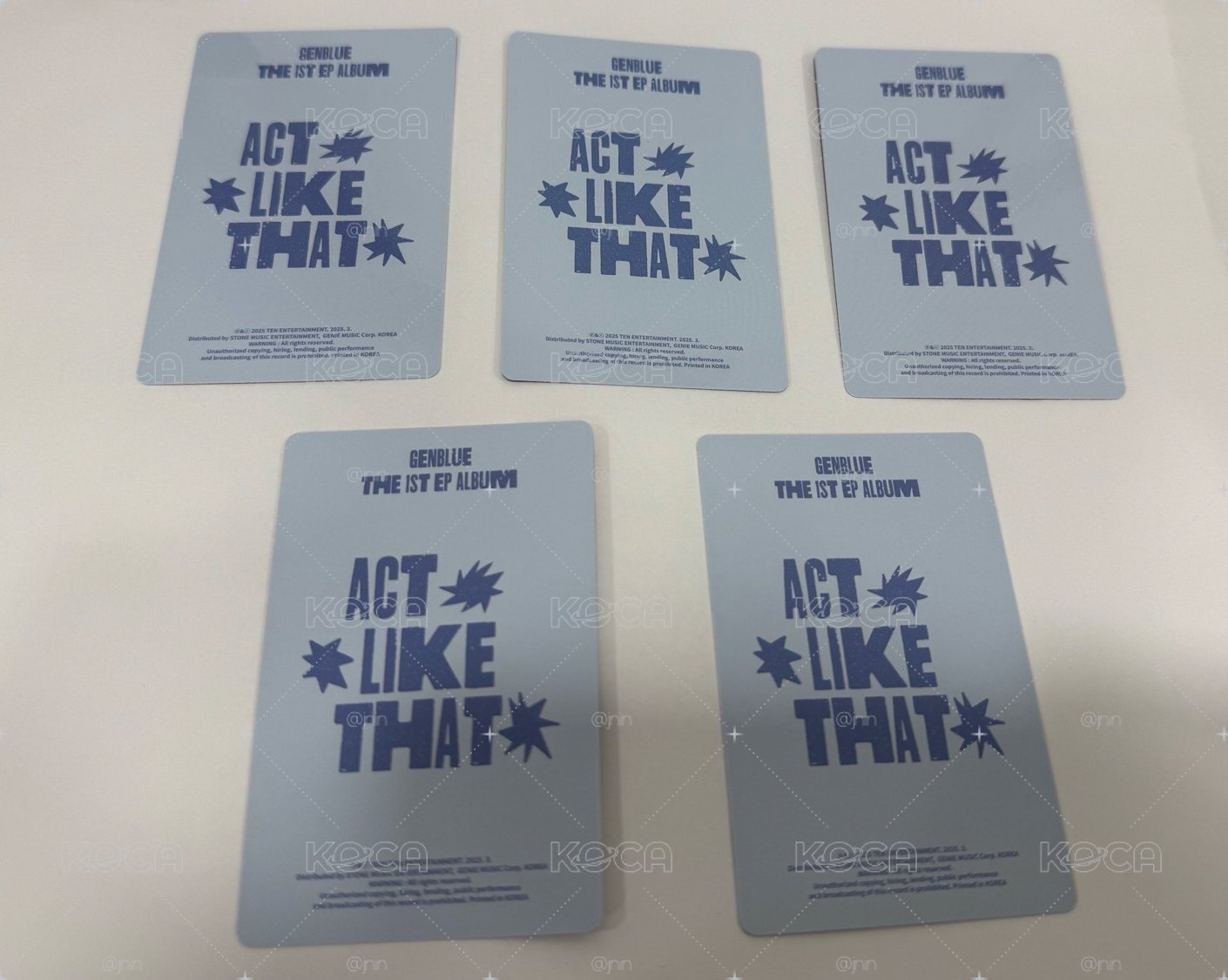 ACT LIKE THAT 專輯卡 PB ver.