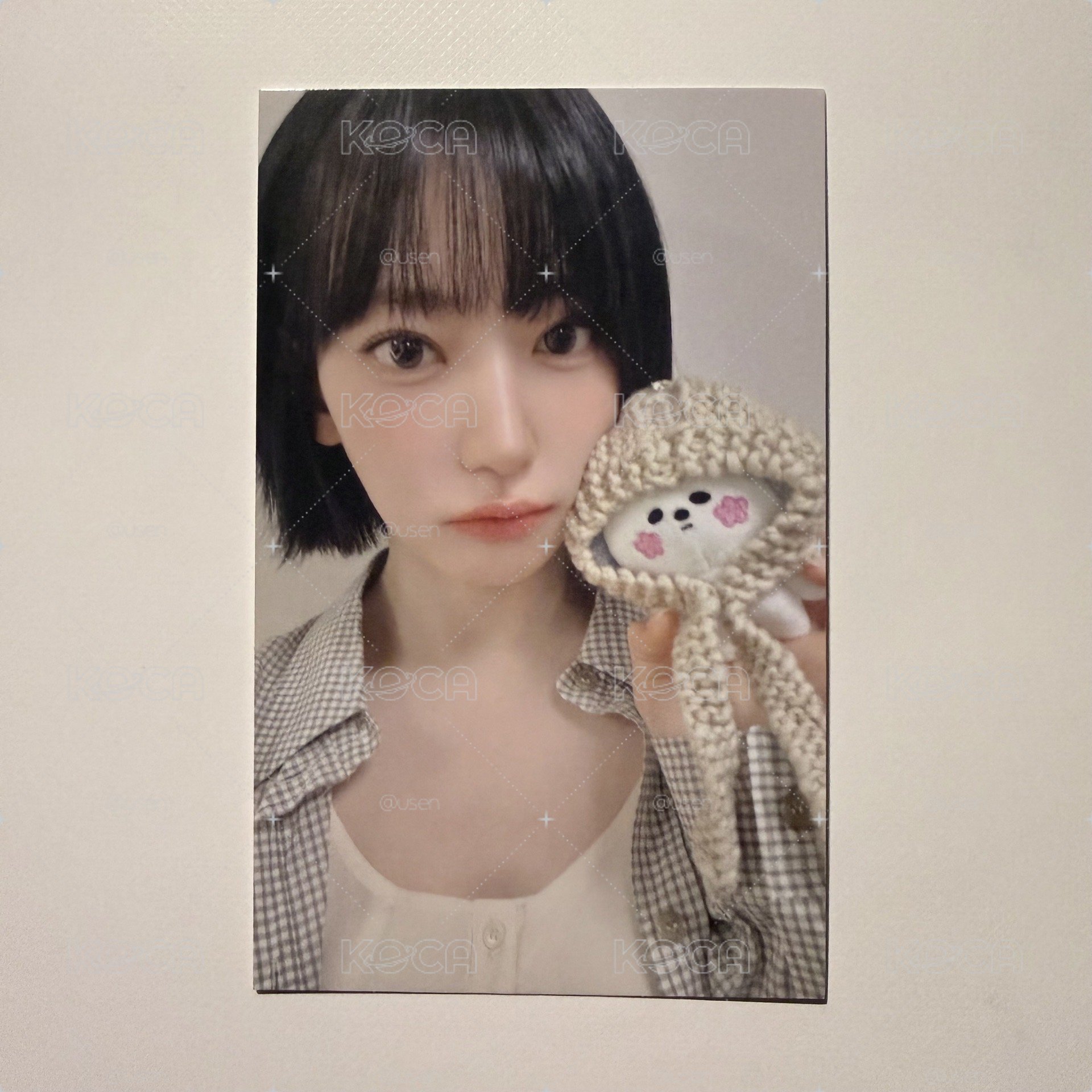 SAKURA 宮脇咲良 KKUROCHET 娃娃帽子圍巾 小卡