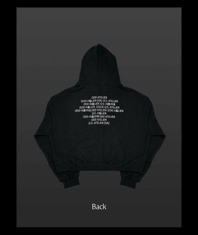 Jennie zen Cropped Zip-up Hoodie