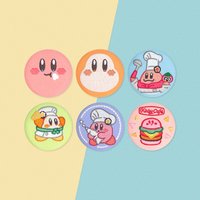Kirby cafe 刺繡徽章 Set A