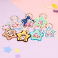 Kirby cafe 星星刺繡鑰匙圈盲盒