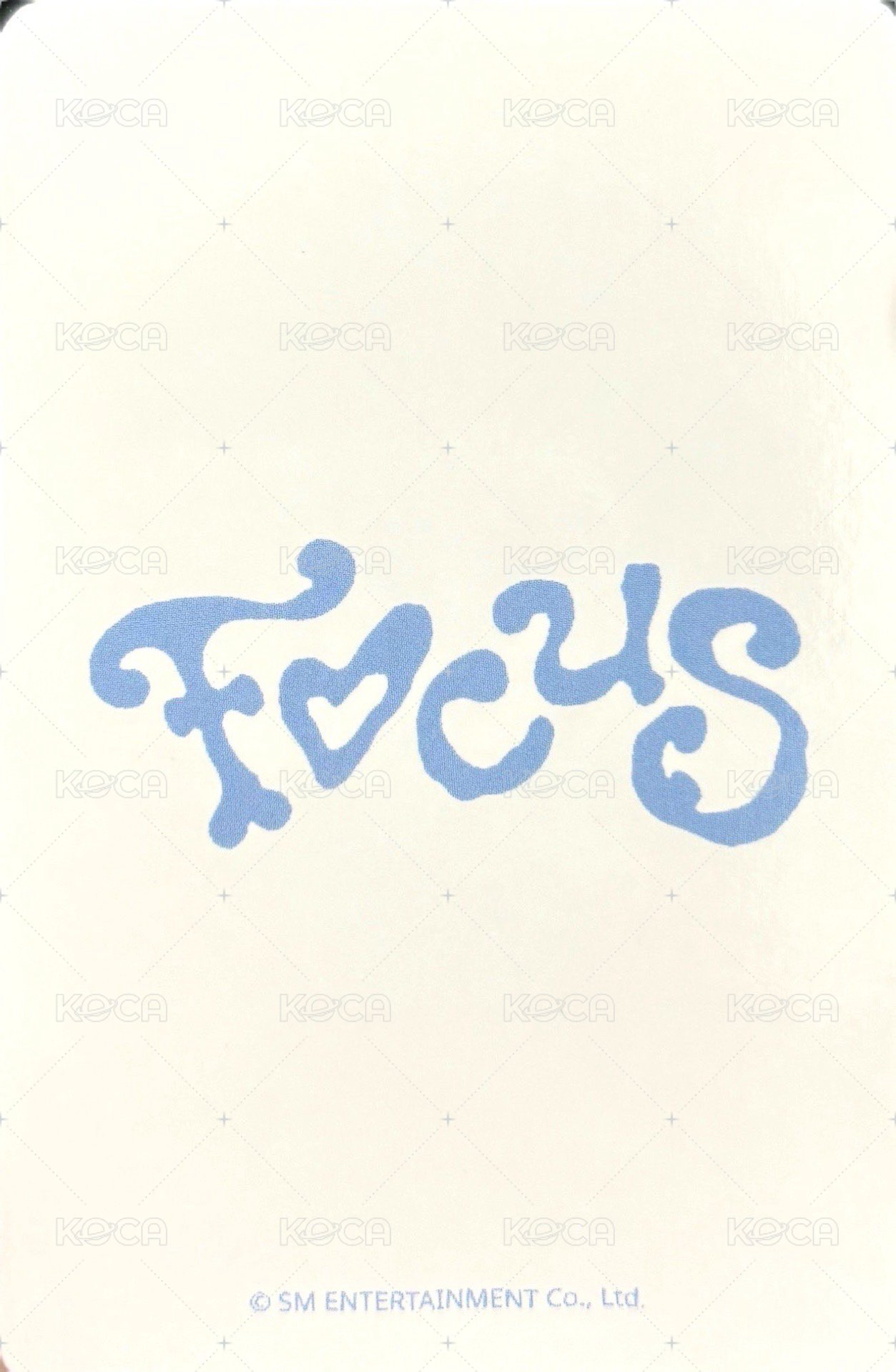 Focus MINIRECORD 特典卡  背面