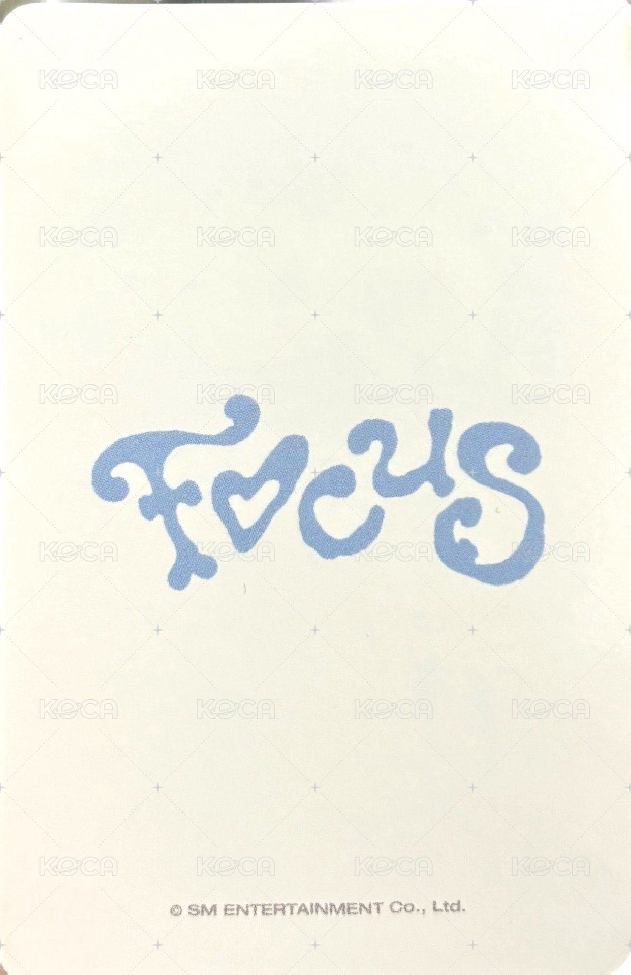 Focus 楠藝 特典卡  背面