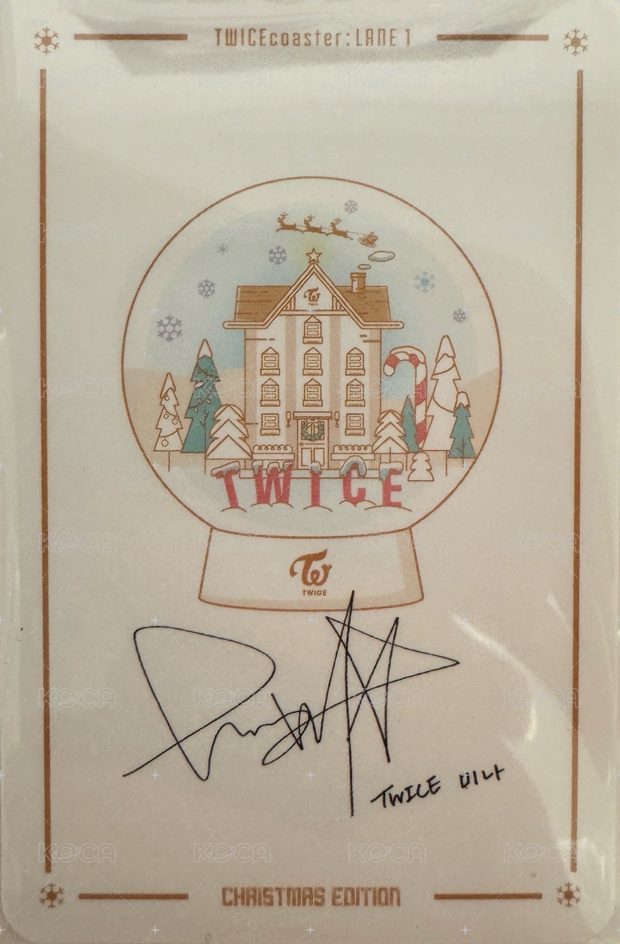 聖誕專 專輯卡 聖誕專 Mina 背面