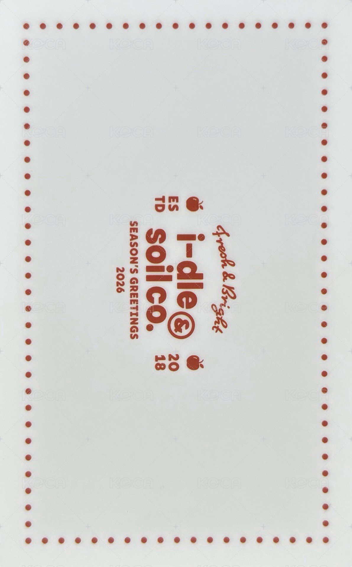 2026年曆 年曆卡 農民證 背面