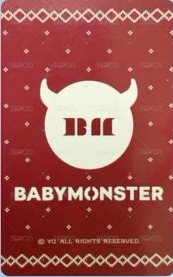 WE GO UP yg線下 新年 幸運卡 C ver. 背面