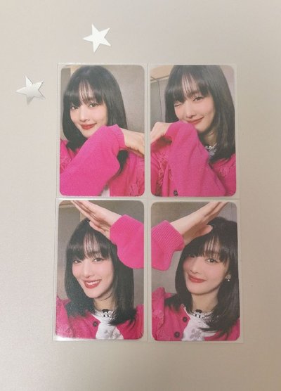 米妮四格愛心小卡