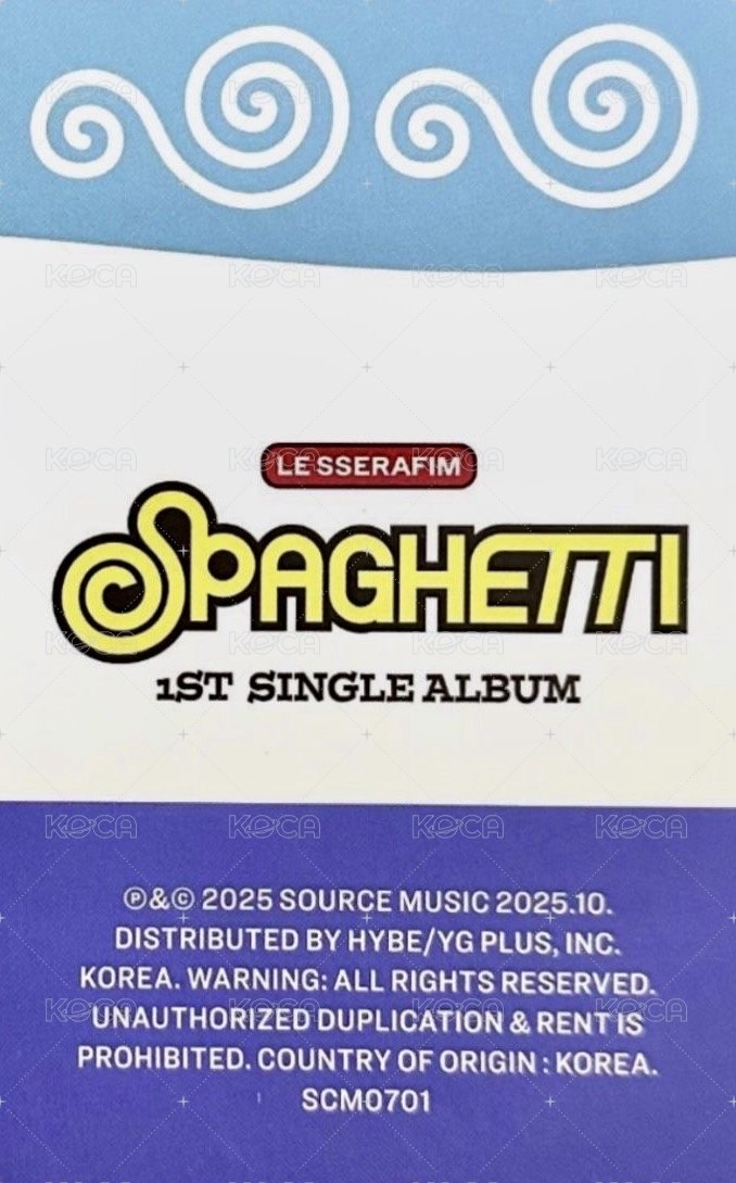 SPAGHETTI 專輯卡 stress ball ver. (壓力球專) 背面