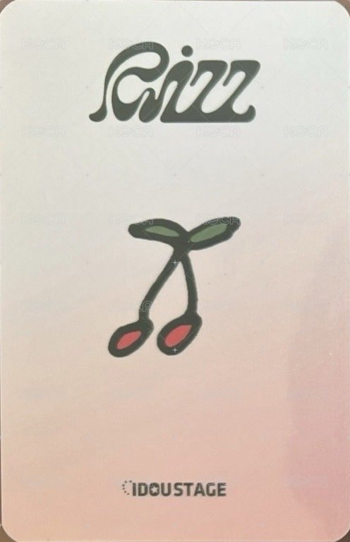 RIZZ 愛豆驛站 5.0 簽售卡 櫻桃 背面