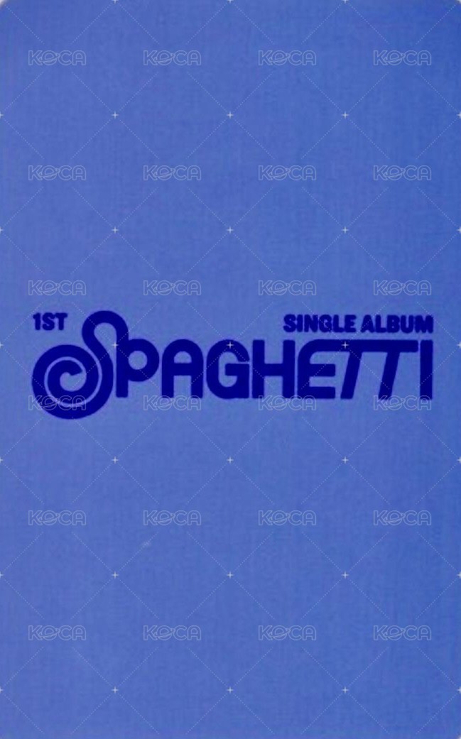 SPAGHETTI 阿拉丁 單封預售 特典卡  背面