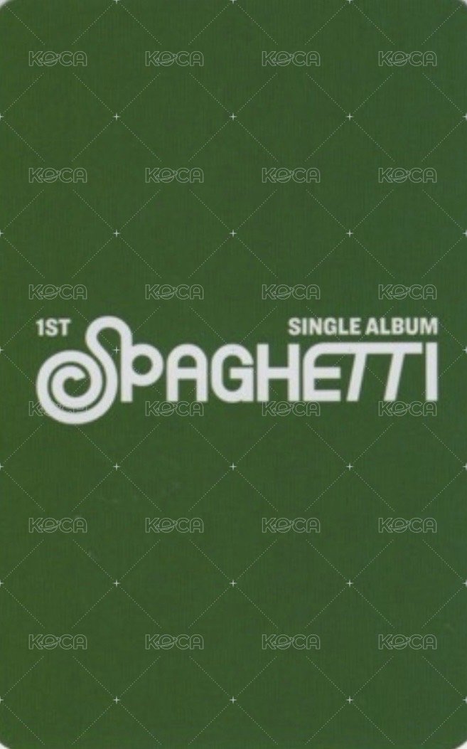 SPAGHETTI 阿拉丁 PB預售 特典卡  背面
