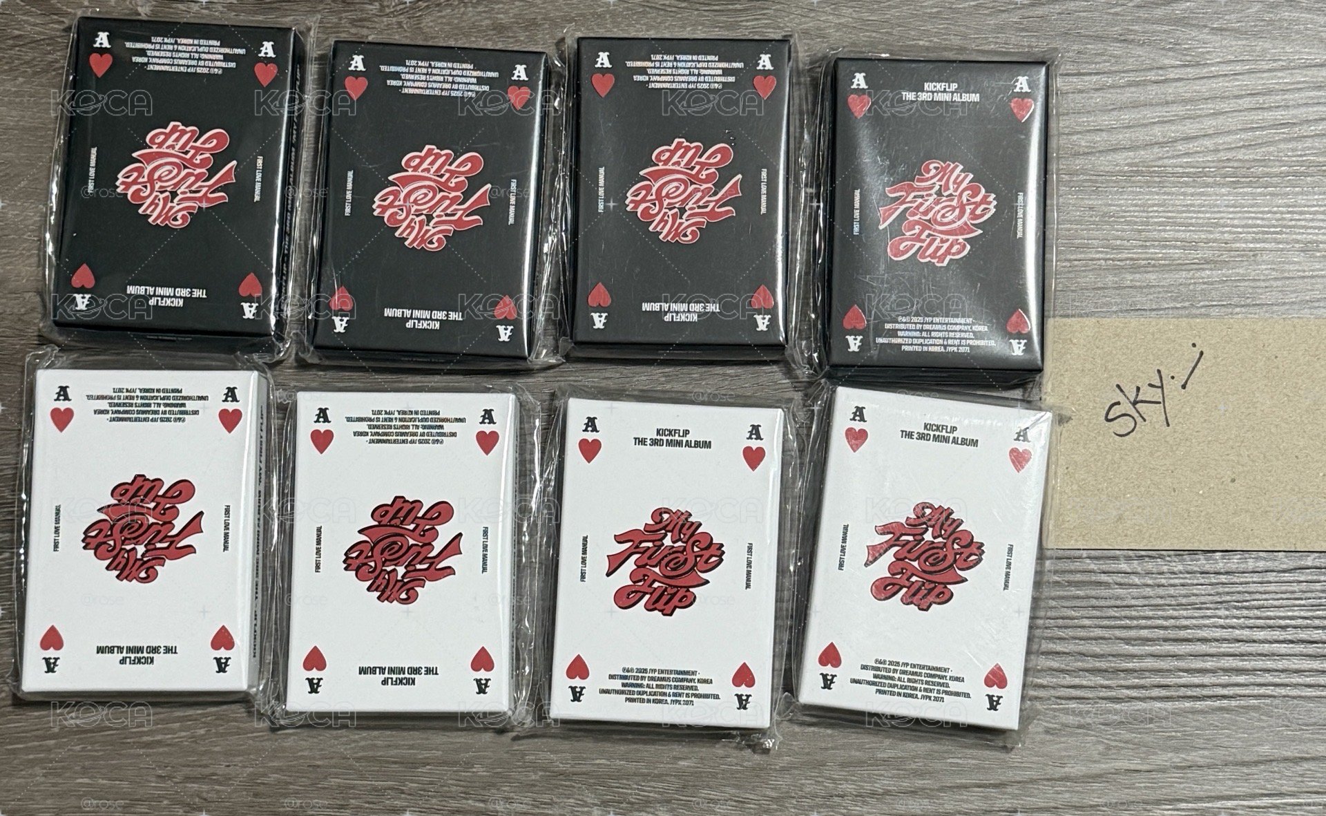 買的專輯 標價一套 撲克牌