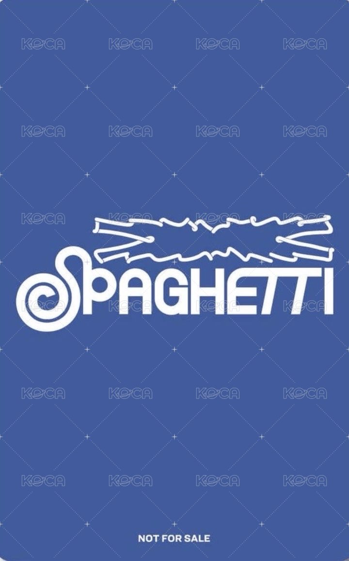 SPAGHETTI 塔店 幸運卡  背面