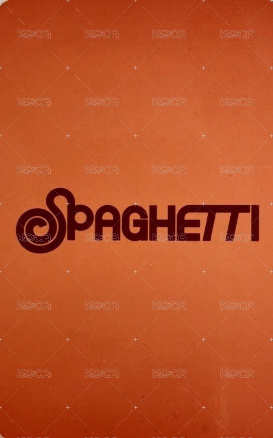 SPAGHETTI target 特典卡  背面