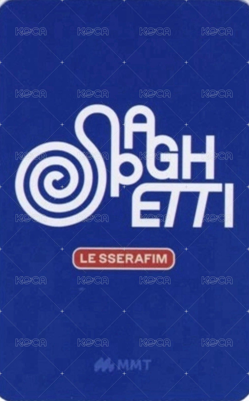 SPAGHETTI mmt PB預售 特典卡  背面