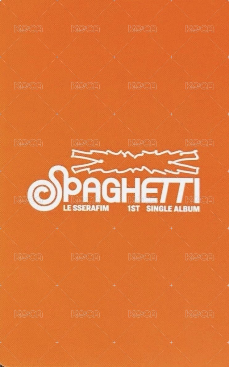 SPAGHETTI k4 線下快閃 特典卡  背面