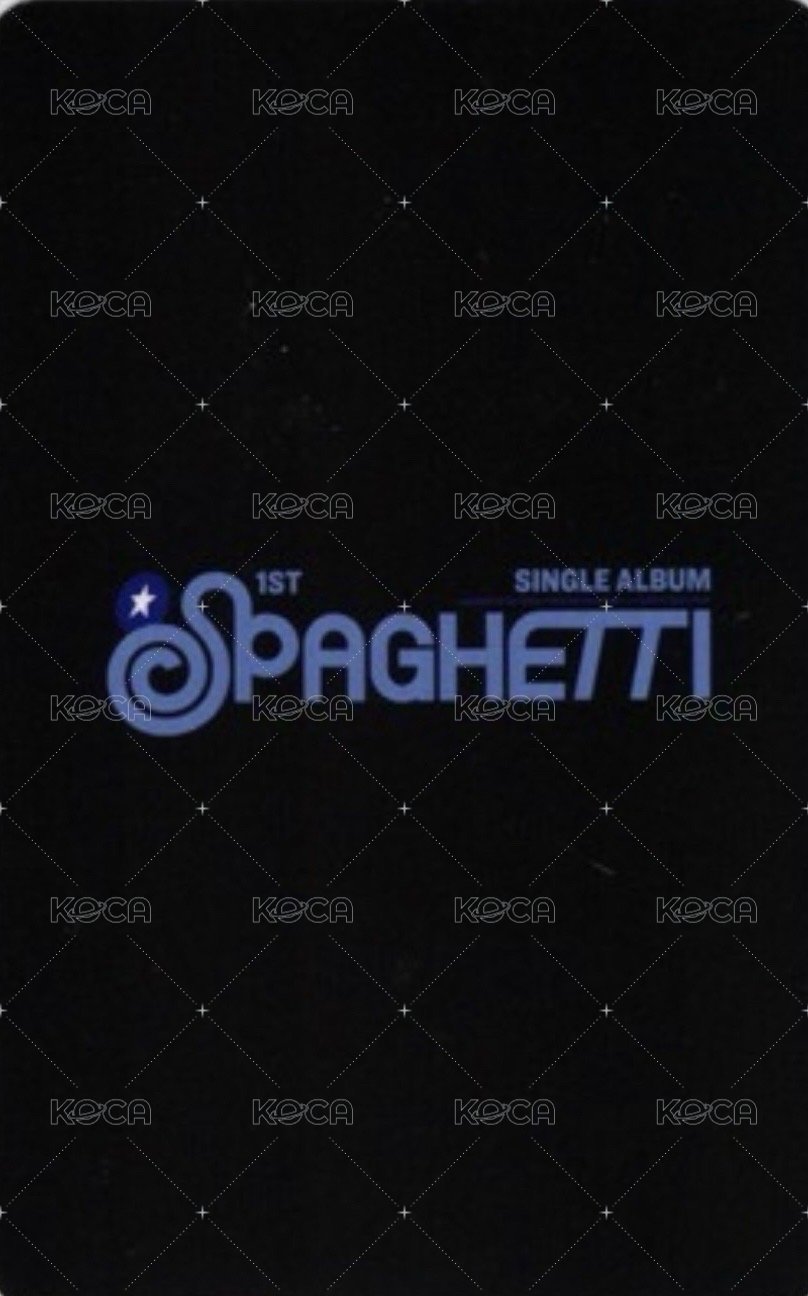 SPAGHETTI k4 單封預售 特典卡  背面
