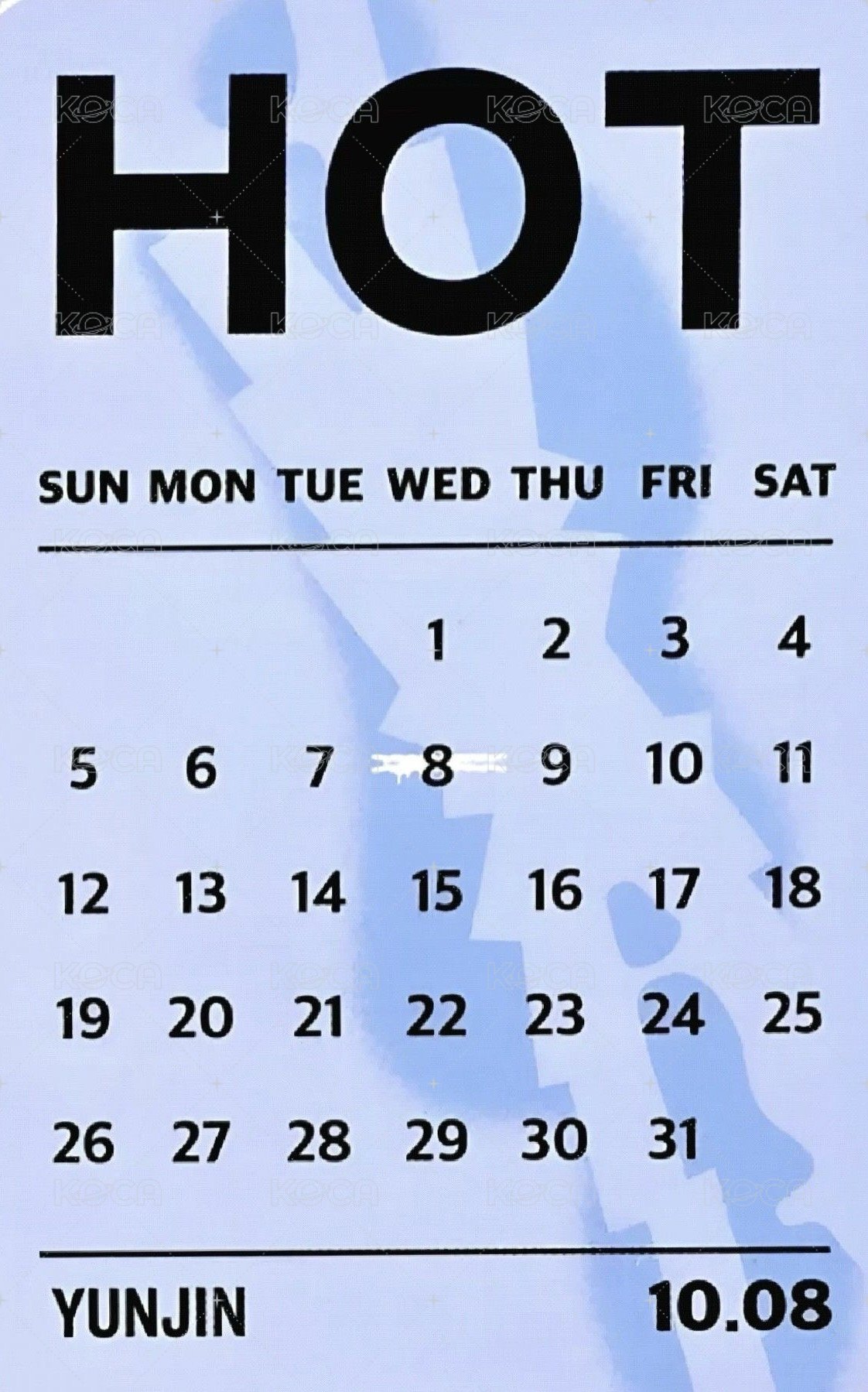 HOT yes24 單封預售 特典卡 生日卡背 背面