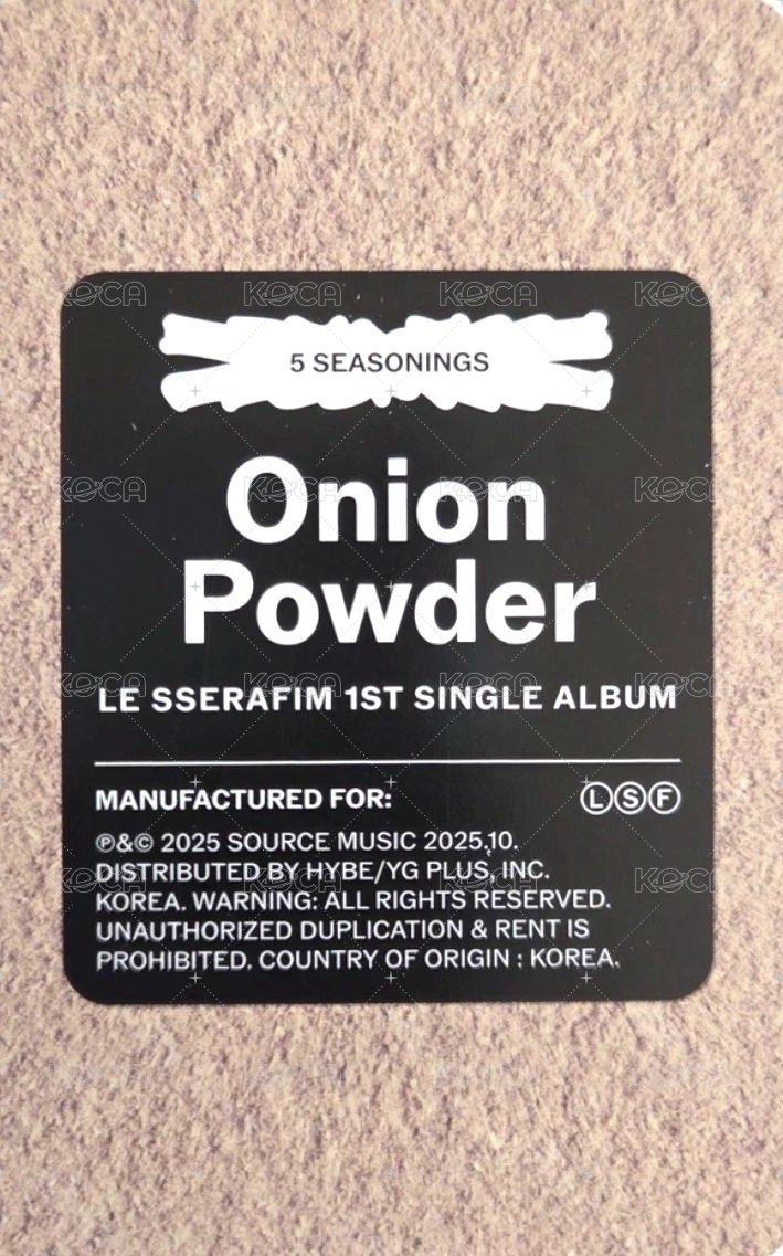 SPAGHETTI 專輯卡 電子專 (B-2) 背面