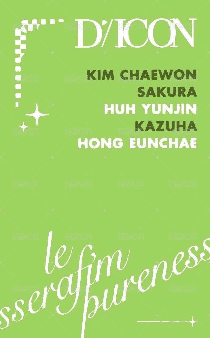 DICON N°14 雜誌卡 A版三人卡 (櫻) 背面