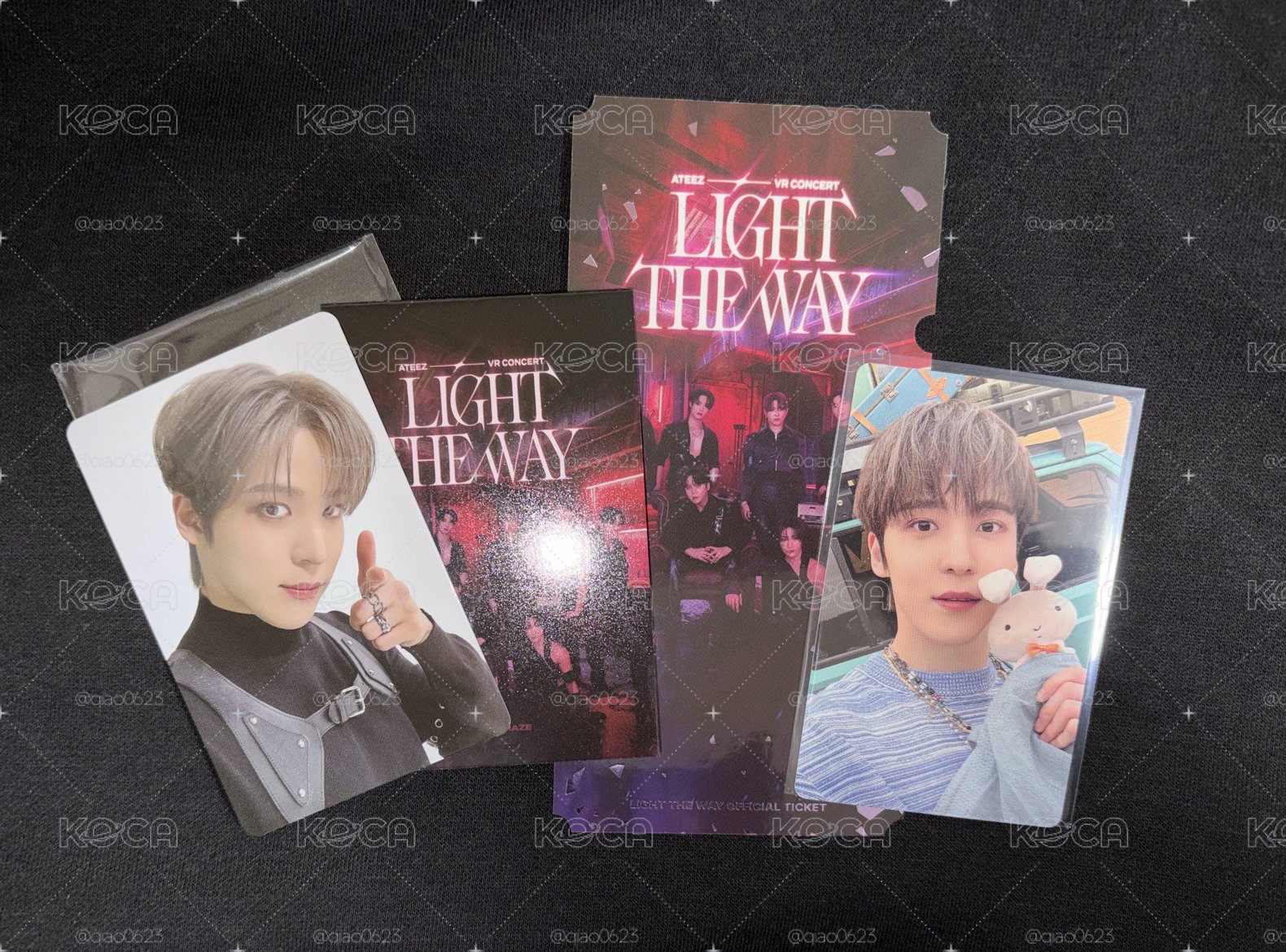 整圖售 ATEEZ VR電影 LIGHT THE WAY 第一週特典+2024夏寫固卡