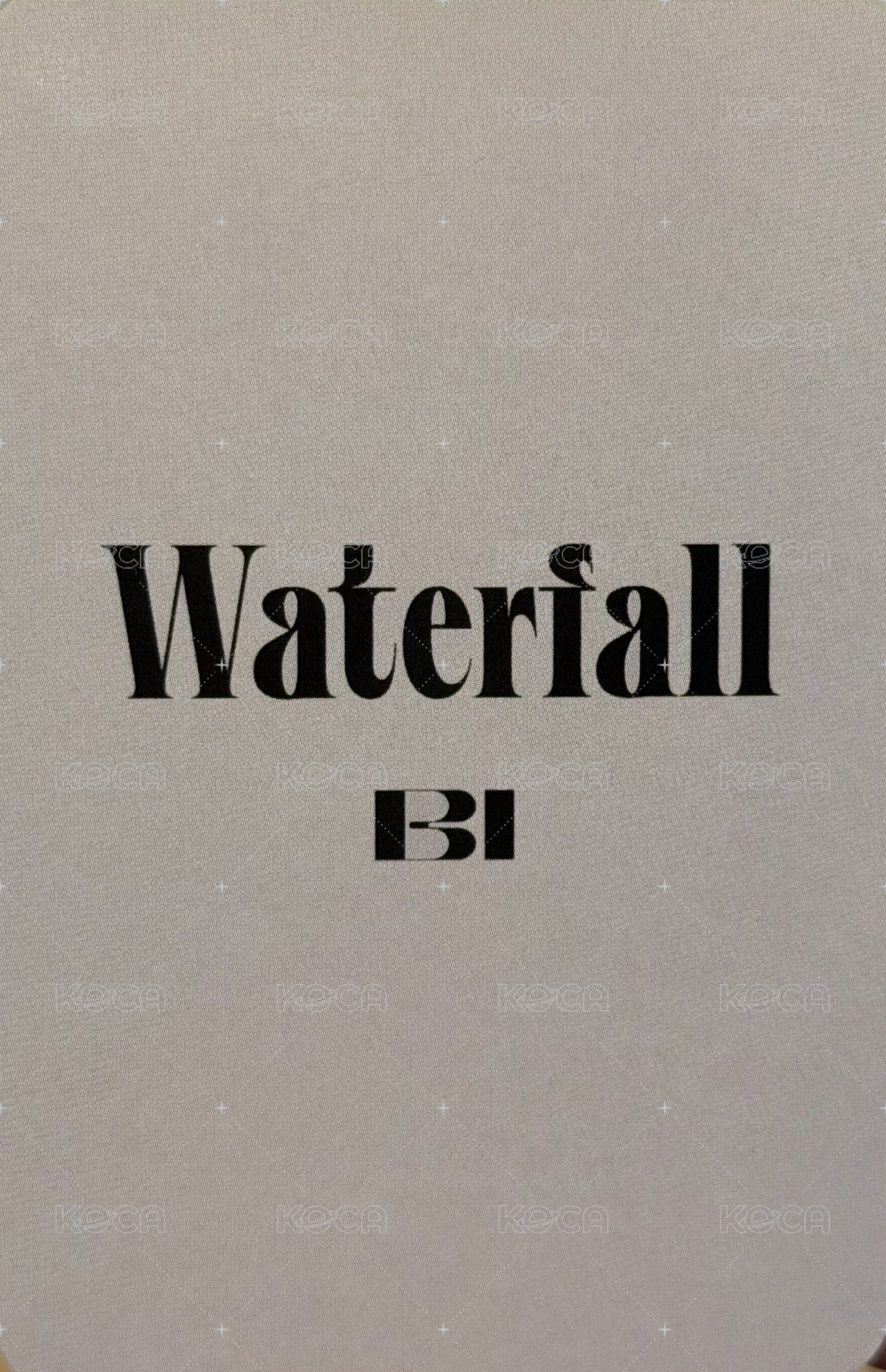 《Waterfall》 mk 簽售卡 兔子彬 背面