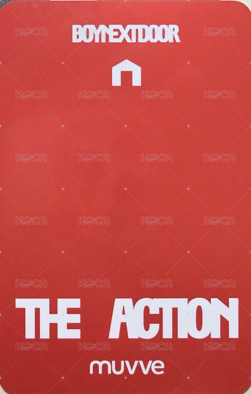 The Action mu 1.0 簽售卡  背面