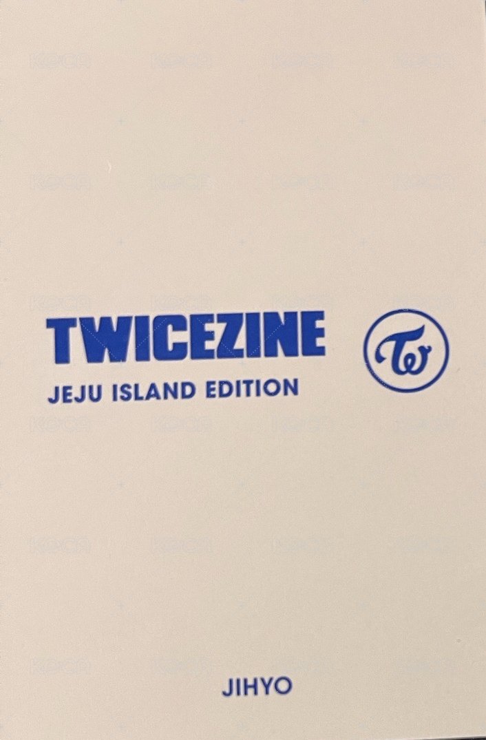 TWICEZINE 濟州島 周邊卡  背面
