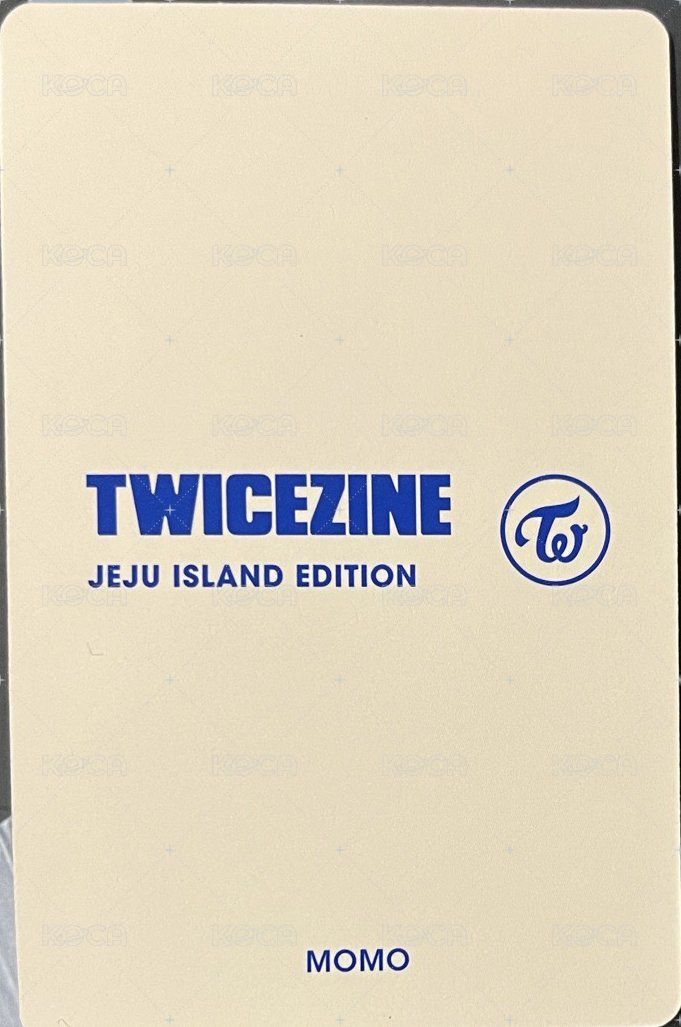 TWICEZINE 濟州島 周邊卡 濟州島 背面