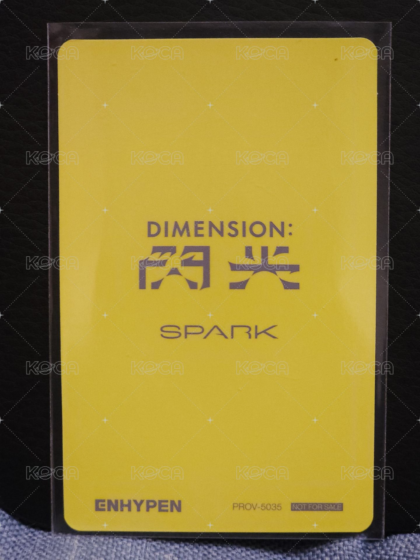 DIMENSION : 閃光（SENKOU） 專輯卡  背面