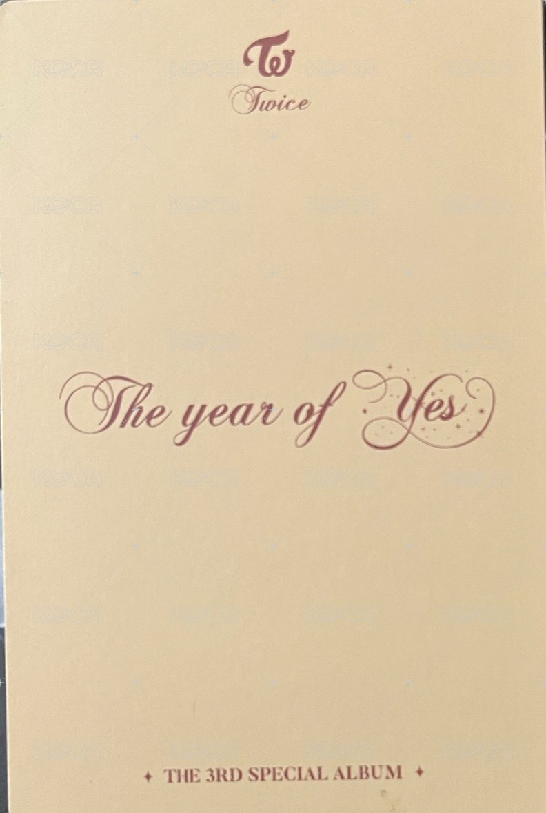 The year of yes 專輯卡 預購禮 背面