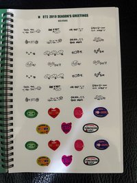 日記本+裝飾貼紙：124頁（160mm x 240mm）＋ 貼紙1張