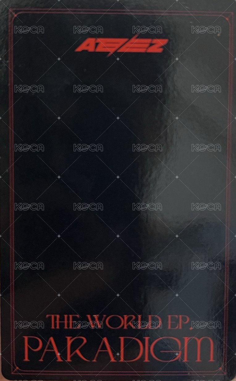 Paradigm 專輯卡  背面