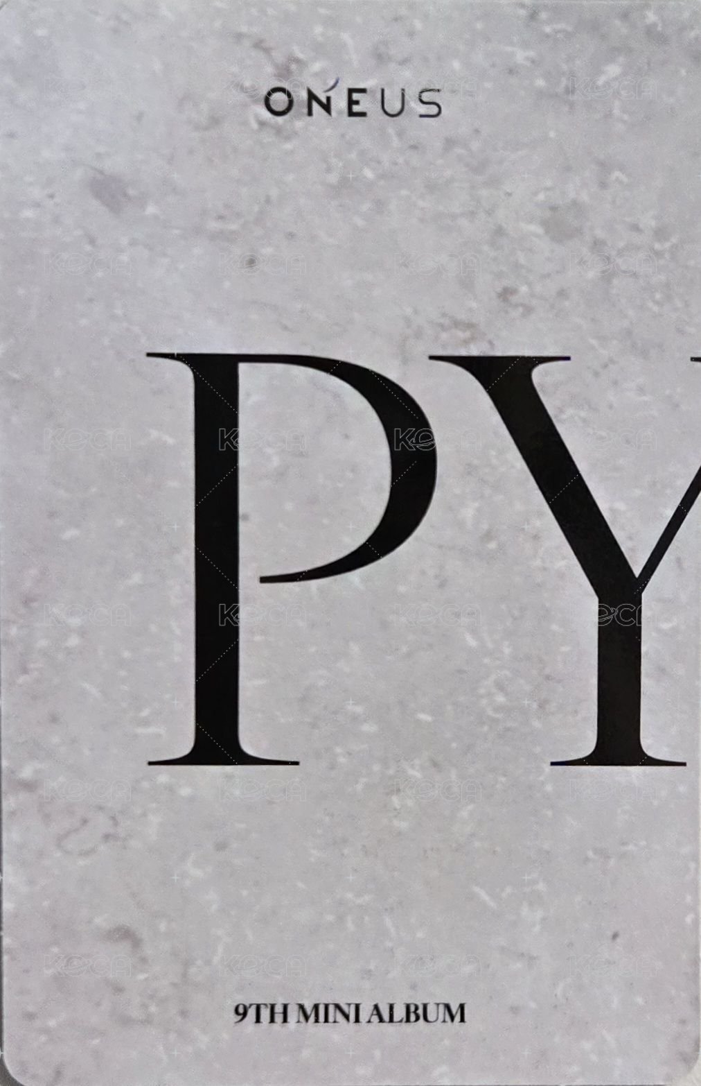 PYGMALION 專輯卡  背面