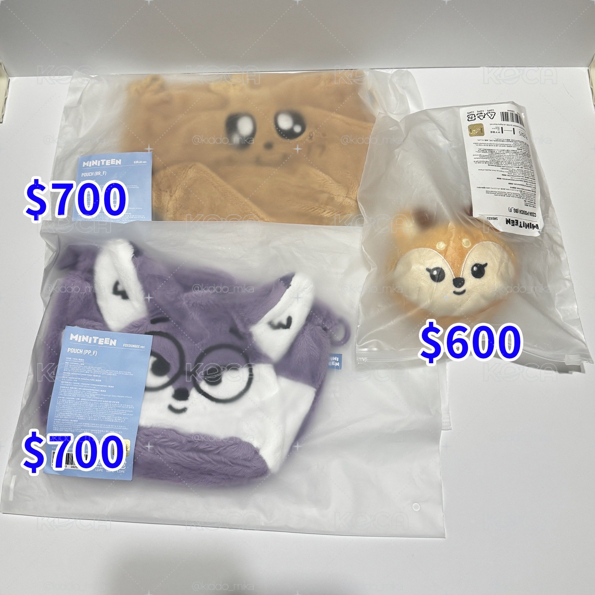 全新 MINITEEN 束口袋 Kimjia Foxdungee