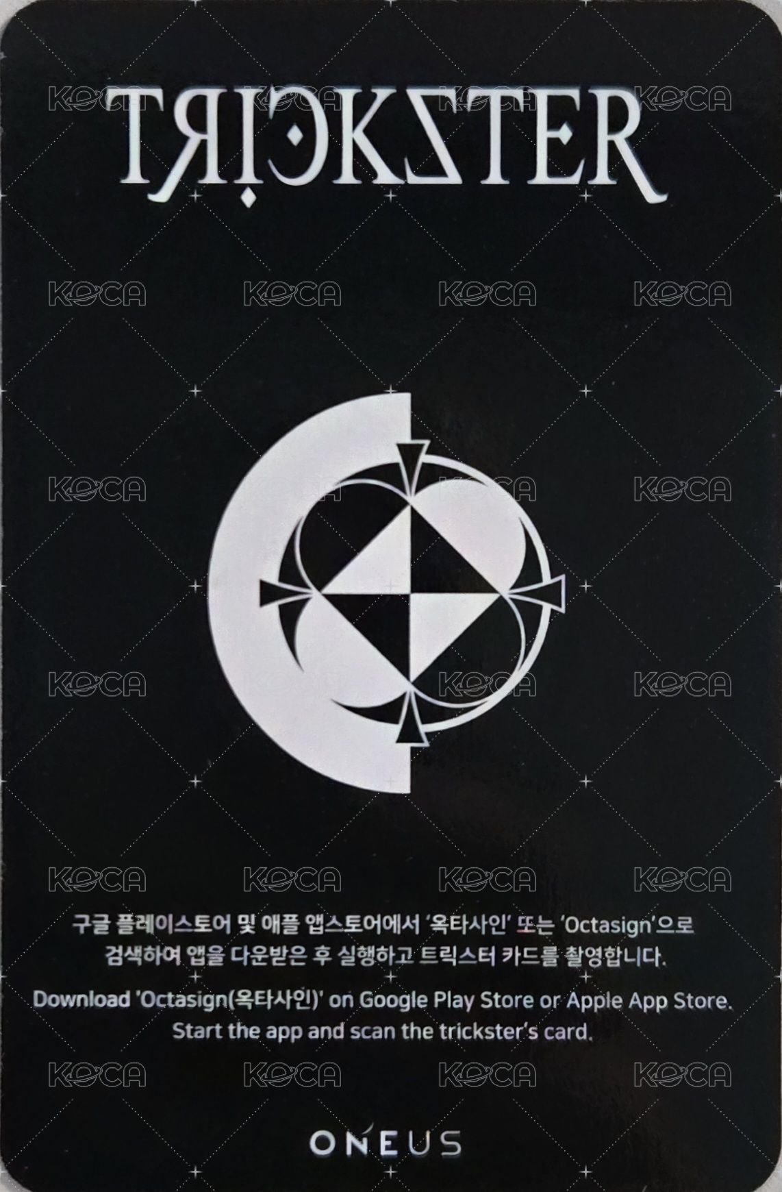 TRICKSTER 專輯卡  背面