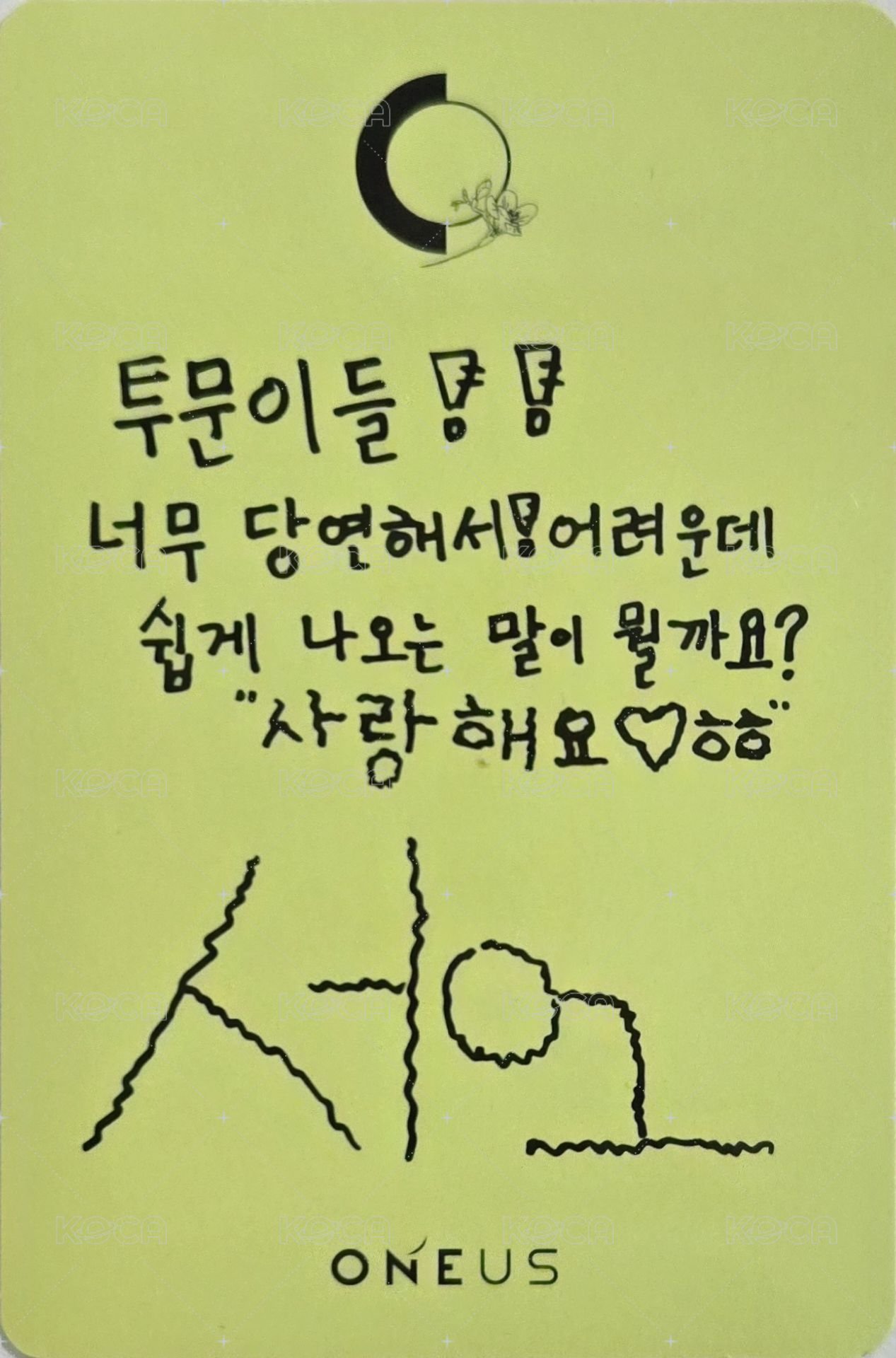 單一 專輯卡  背面