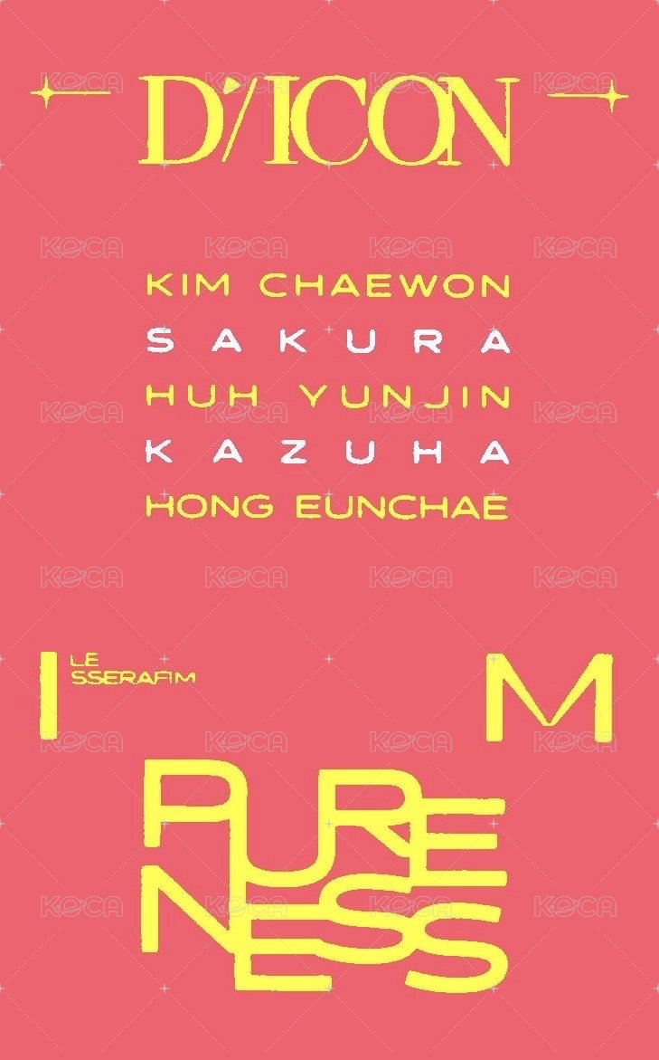 DICON N°14 雜誌卡 B版三人卡 背面