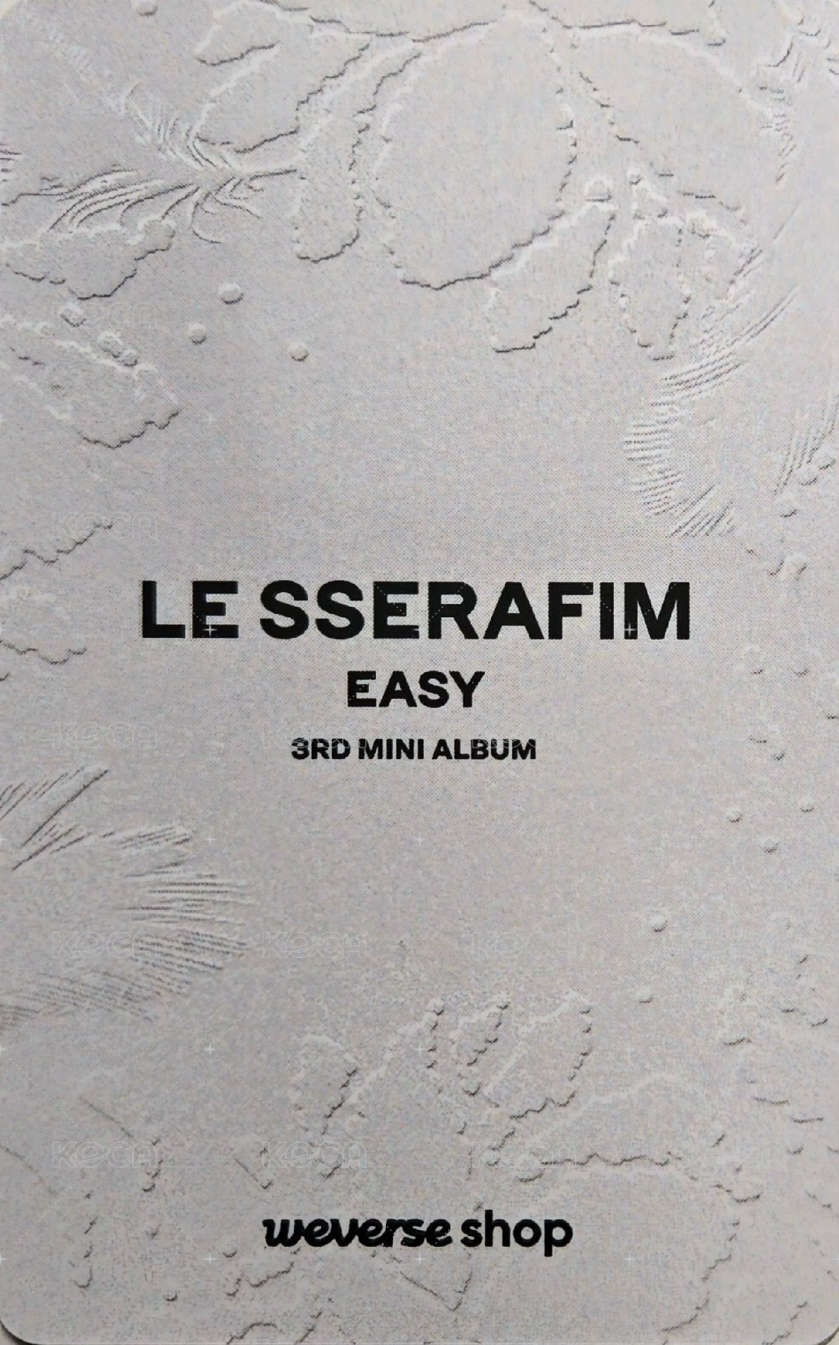 EASY wvs 1.0 簽售卡  背面