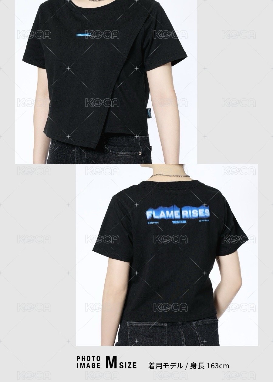 CROP S/S T-SHIRT (ASYMMETRY)