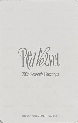 2024年曆 年曆後續 隨機卡  背面