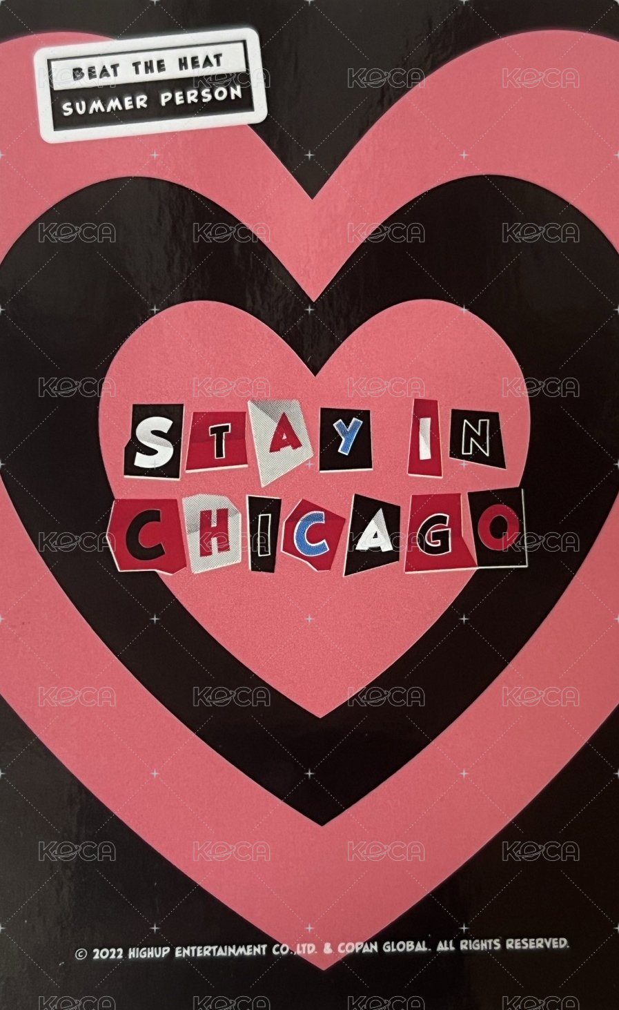 STAY IN CHICAGO 周邊卡 芝加哥 pb森 背面