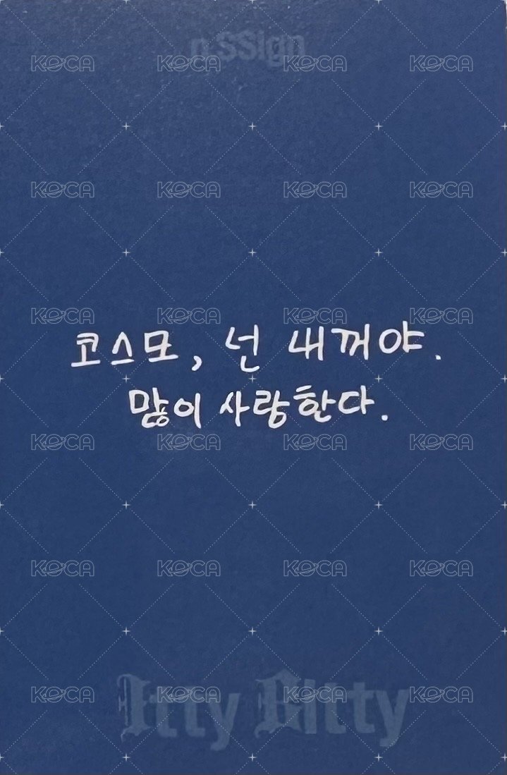 Itty Bitty 專輯卡 INDIVISUAL ver. 背面