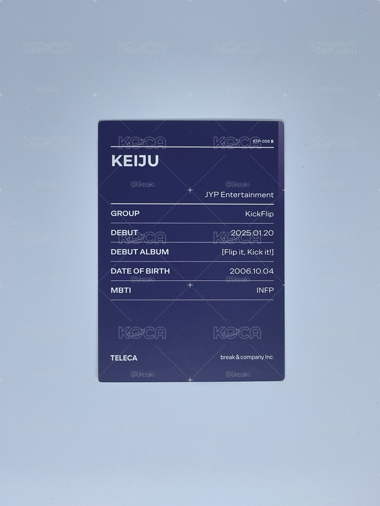 25新秀 Teleca Base 隨機卡 Keiju 